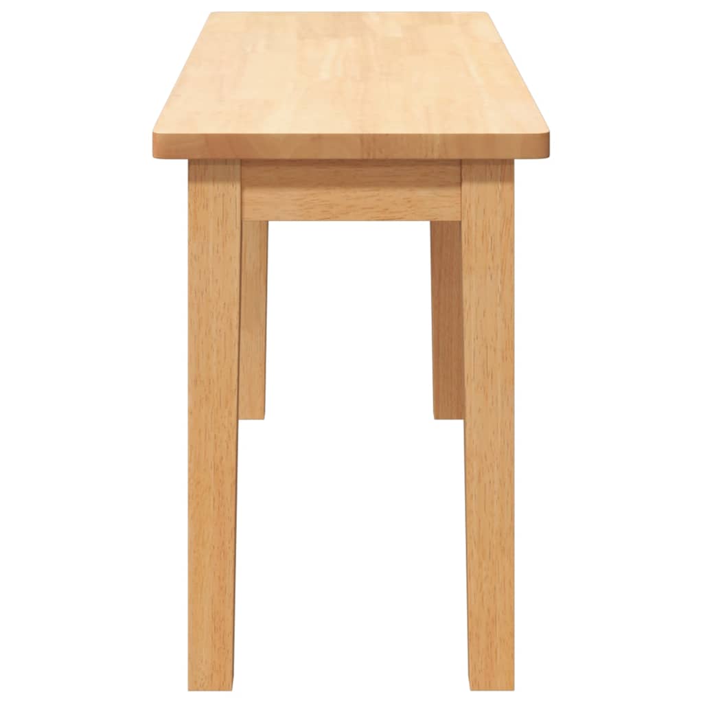 Bænk 90 Cm Massivt Gummitræ