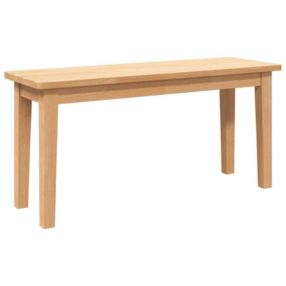 Bænk 90 Cm Massivt Gummitræ