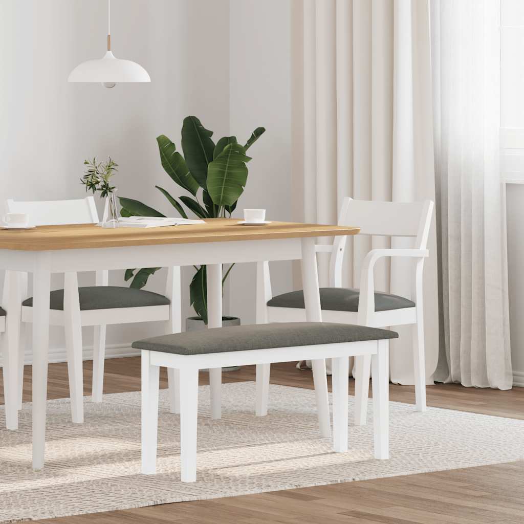 Bænk 90 Cm Massivt Gummitræ