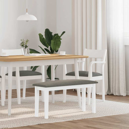 Bænk 90 Cm Massivt Gummitræ Brun