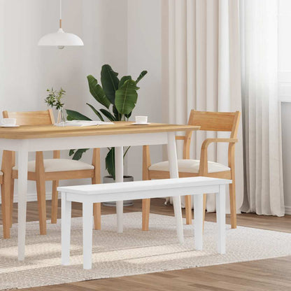 Bænk 110 Cm Massivt Gummitræ