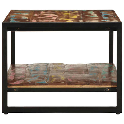 Sofabord 90X50X38 Cm Massivt Genbrugstræ Flerfarvet