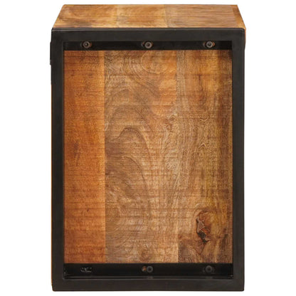 Vinfad Brun 60 X 45 X 33 Cm Solid Grov Mango Træ