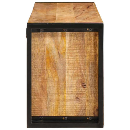 Vinfad Brun 100 X 45 X 33 Cm Solid Grov Mango Træ
