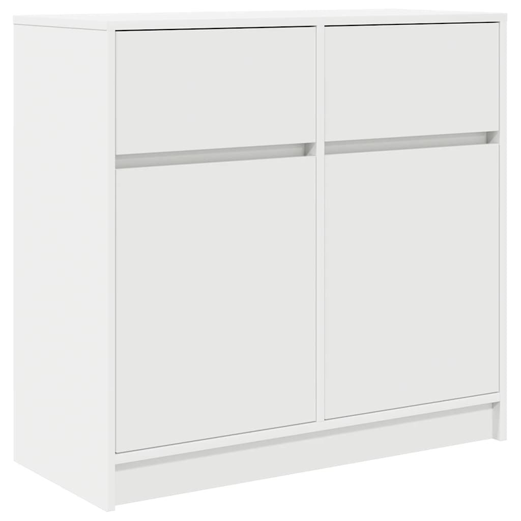 Kommode Med Skuffe 80X34X76 Cm Konstrueret Træ