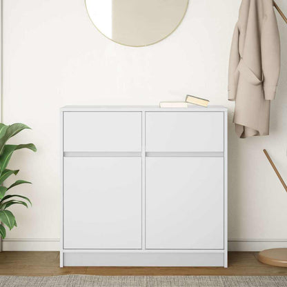 Kommode Med Skuffe 80X34X76 Cm Konstrueret Træ