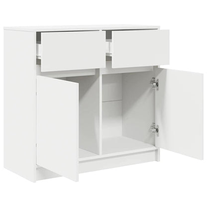 Kommode Med Skuffe 80X34X76 Cm Konstrueret Træ