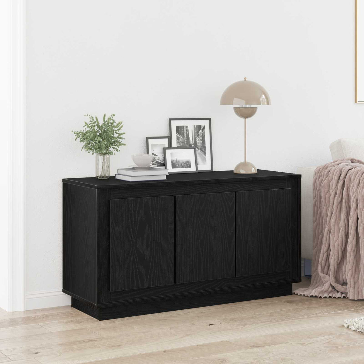 Skænk Håndlavet Eg 102X35X55 Cm Konstrueret Træ