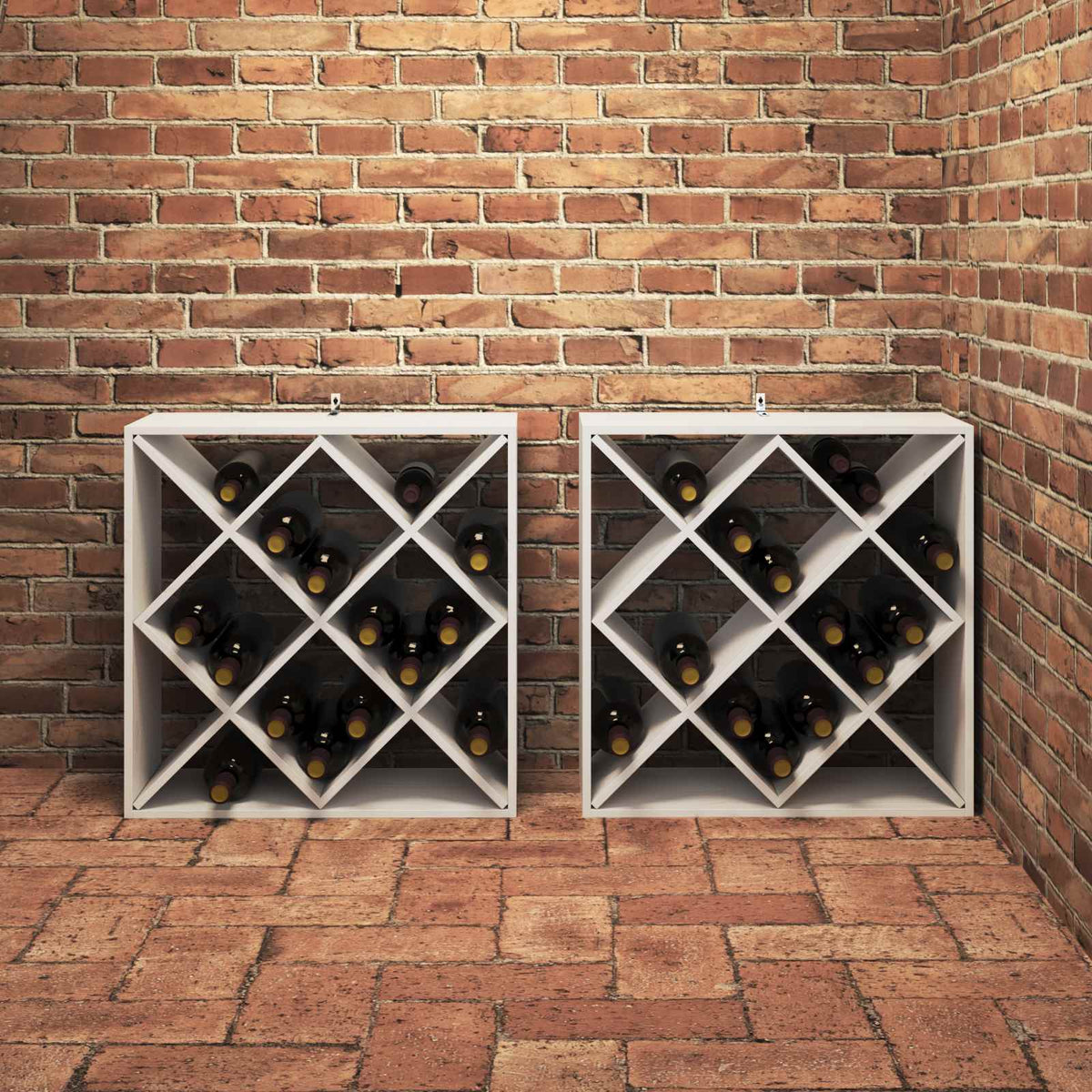 Vinfad 2 Stk. 62 X 25 X 62 Cm Massiv Fyrretræ