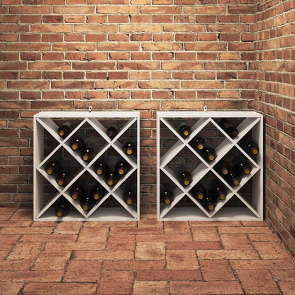 Vinfad 2 Stk. 62 X 25 X 62 Cm Massiv Fyrretræ