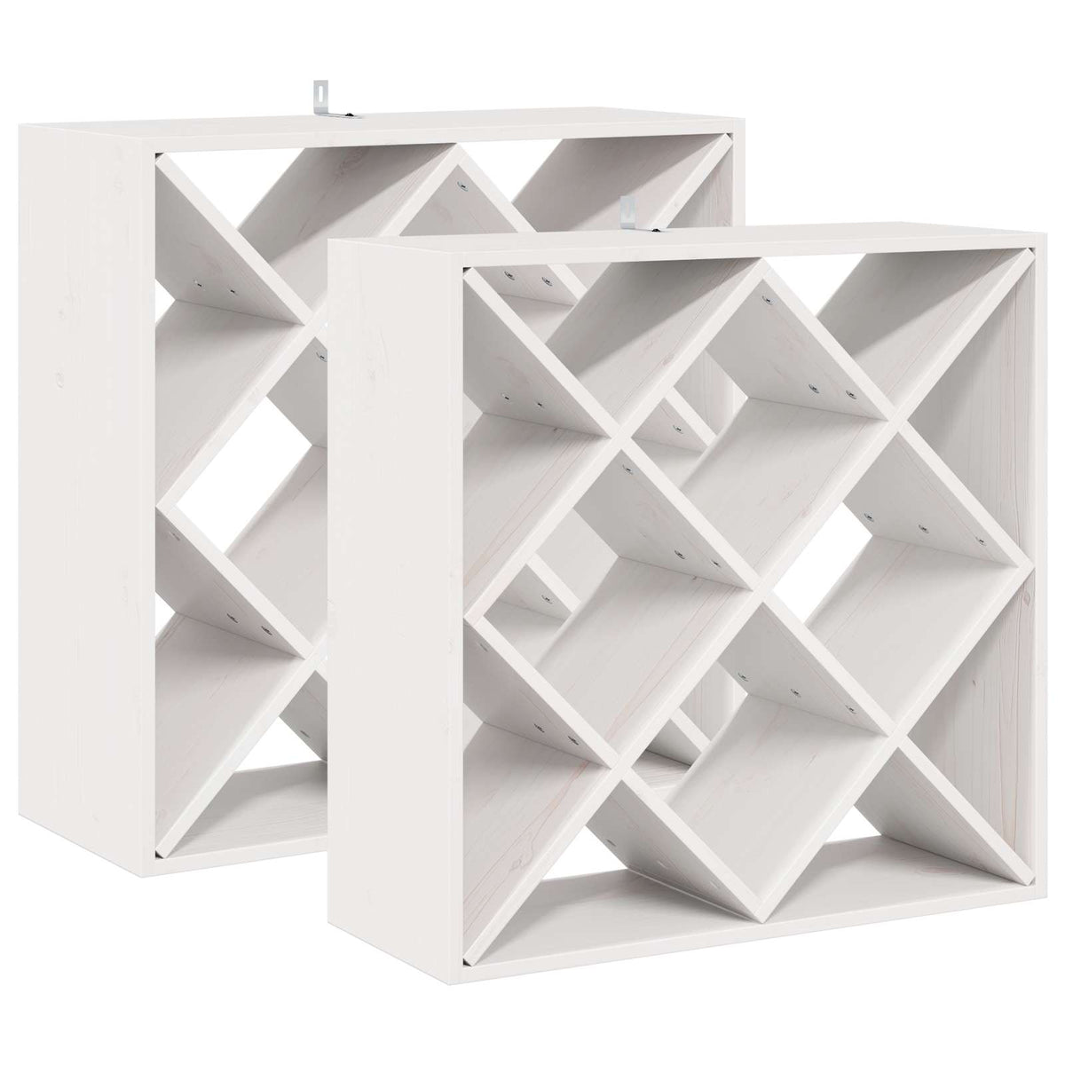 Vinfad 2 Stk. 62 X 25 X 62 Cm Massiv Fyrretræ