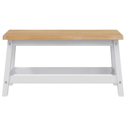 Spisebænk Ekai 91,5 X 29 X 45,5 Cm Massivt Fyrretræ