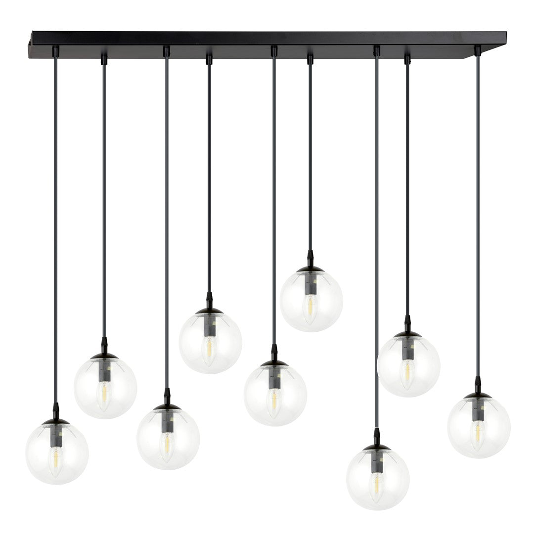 Cosmo 9 pendant light clear