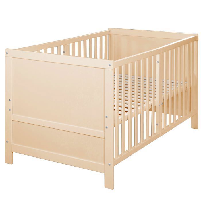 Convertible baby cot - 70 x 140 cm - ROBA - EASY SLEEP - Natural wood