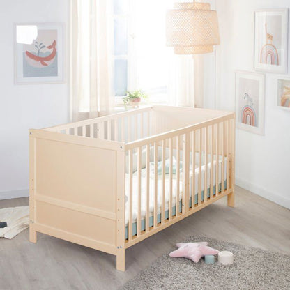 Convertible baby cot - 70 x 140 cm - ROBA - EASY SLEEP - Natural wood