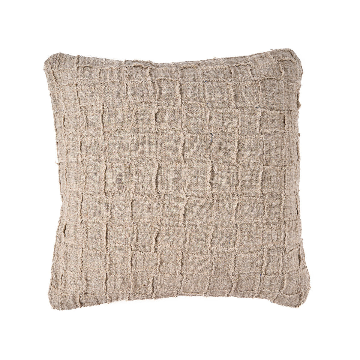 Linen Damier pudebetræk - natur