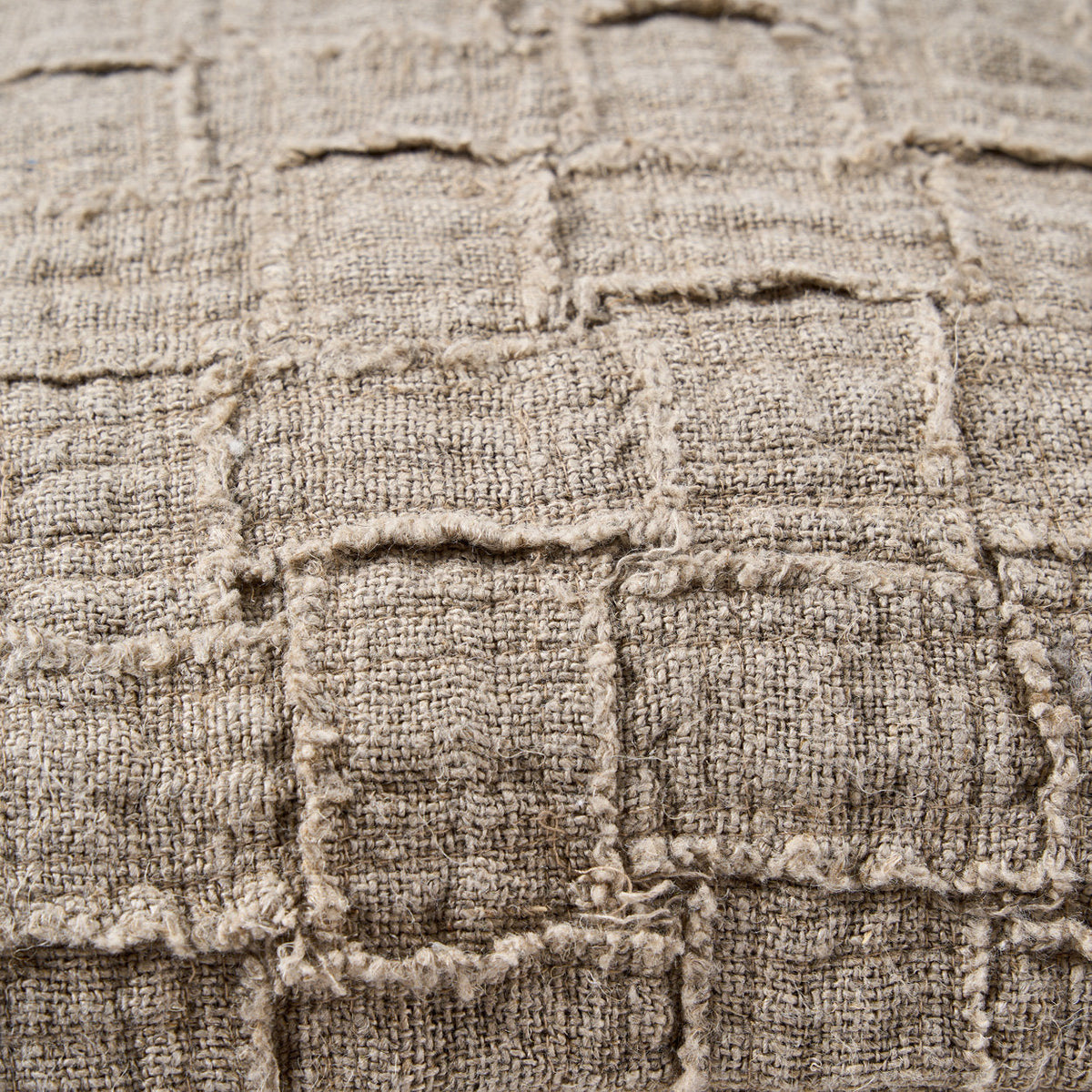 Linen Damier pudebetræk - natur