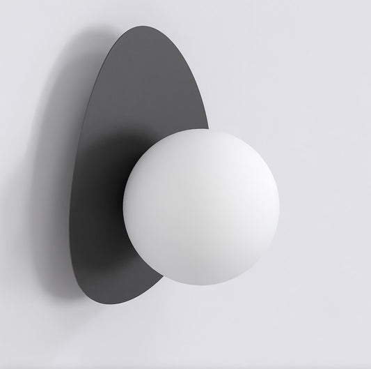 Ovo wall lamp black