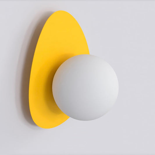 Ovo wall lamp orange
