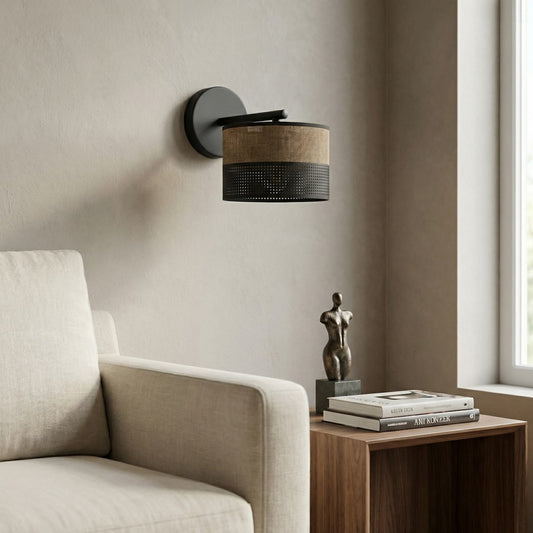 Karbon wall lamp black/brown