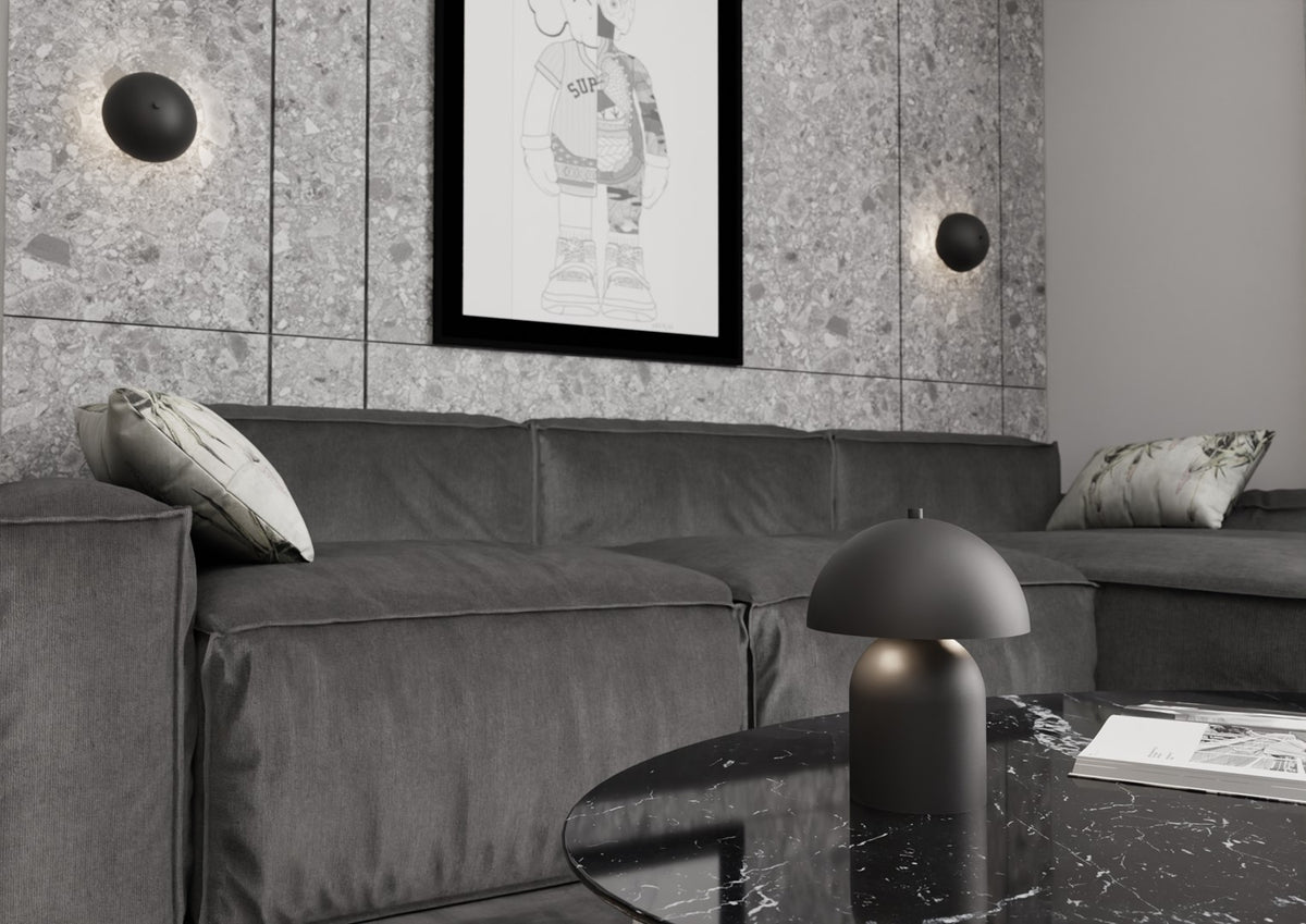 Mush wall lamp blue