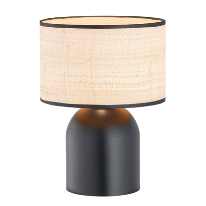 Aspen table lamp black/rattan