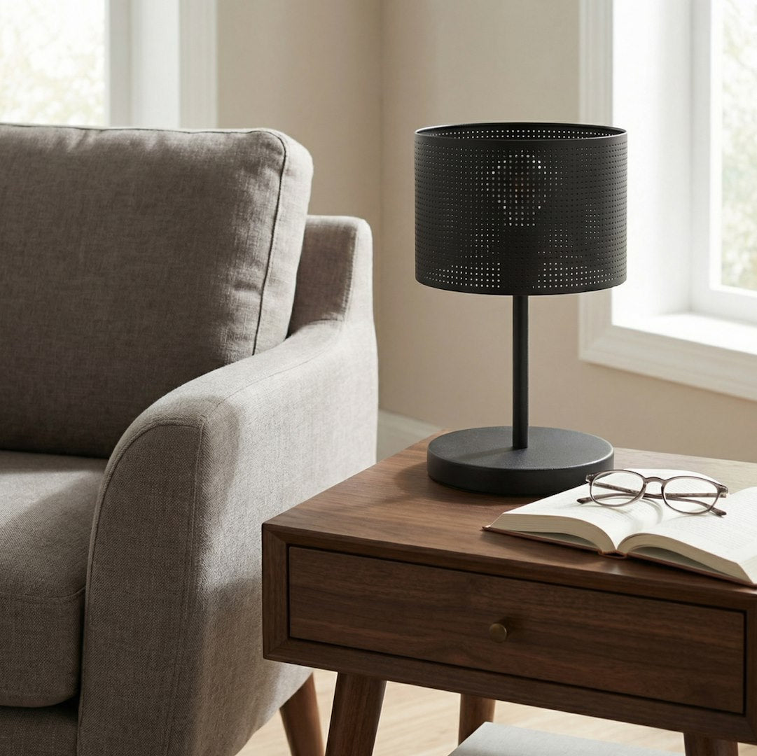 Lux table lamp black