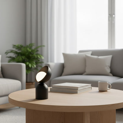Boto bordlampe sort