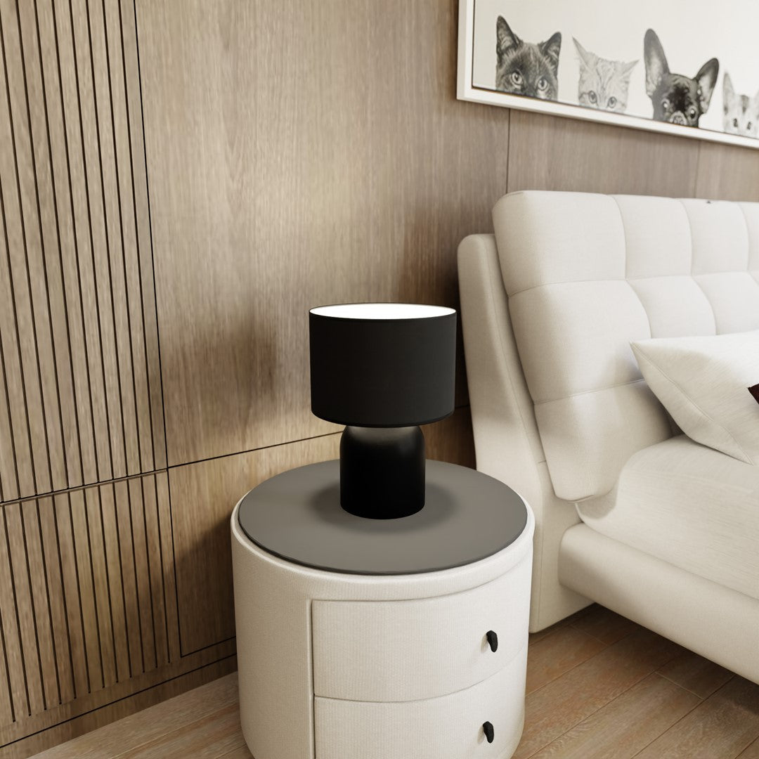 Aspen table lamp black/white