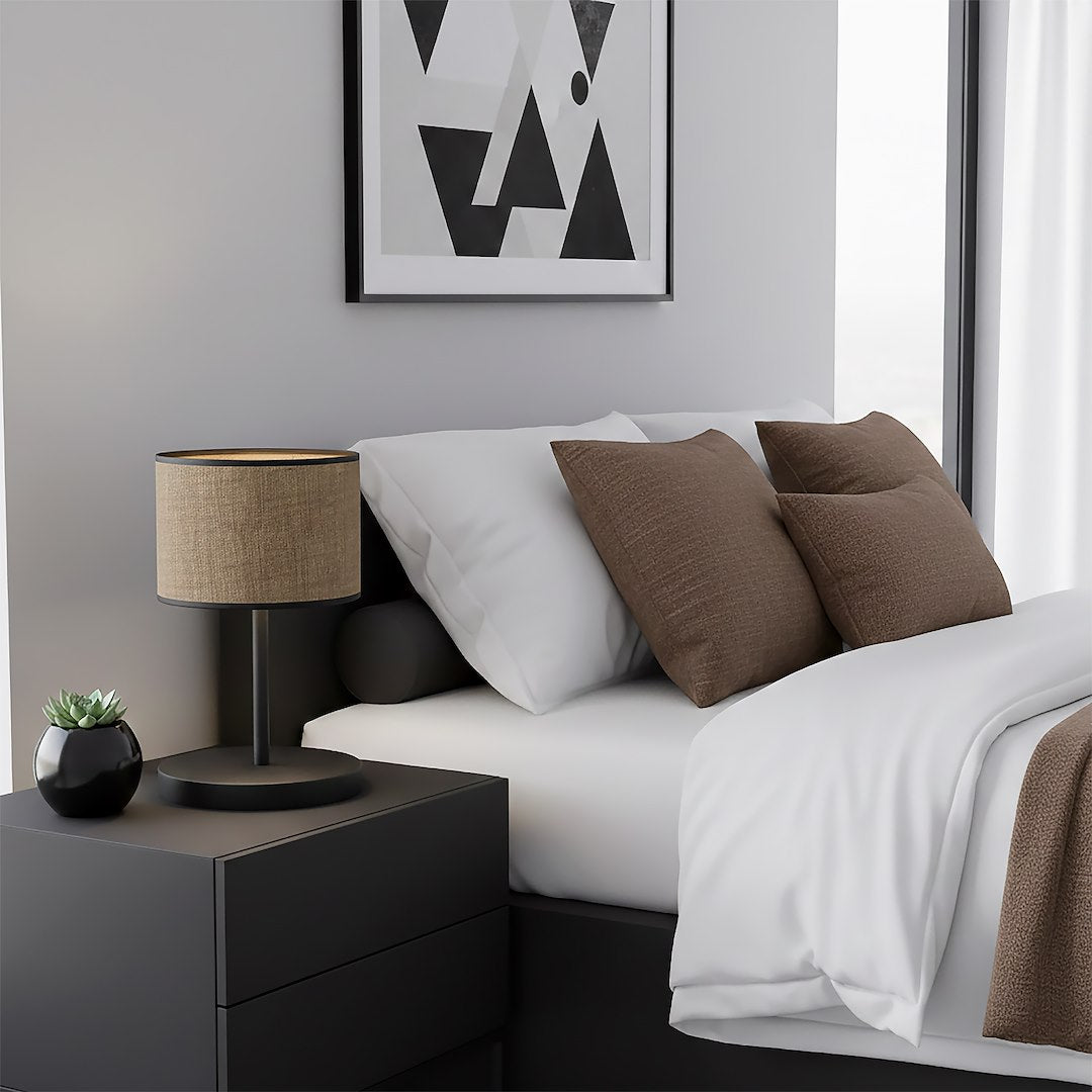 Eco table lamp black/brown