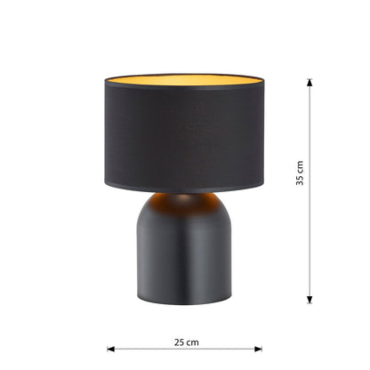Aspen table lamp black/gold