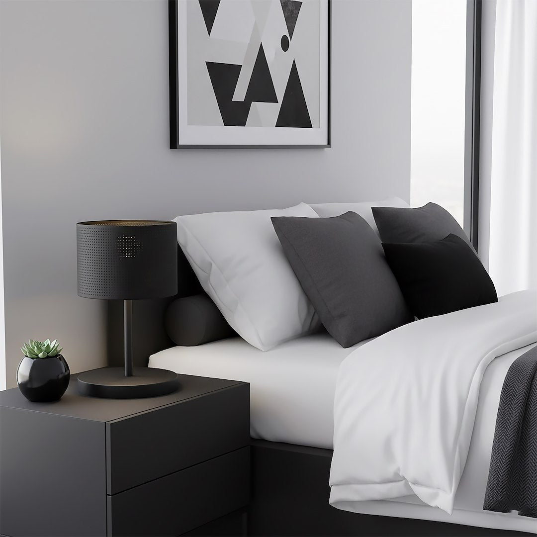 Lux table lamp black