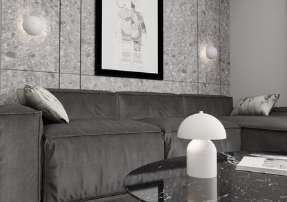 Mush table lamp white