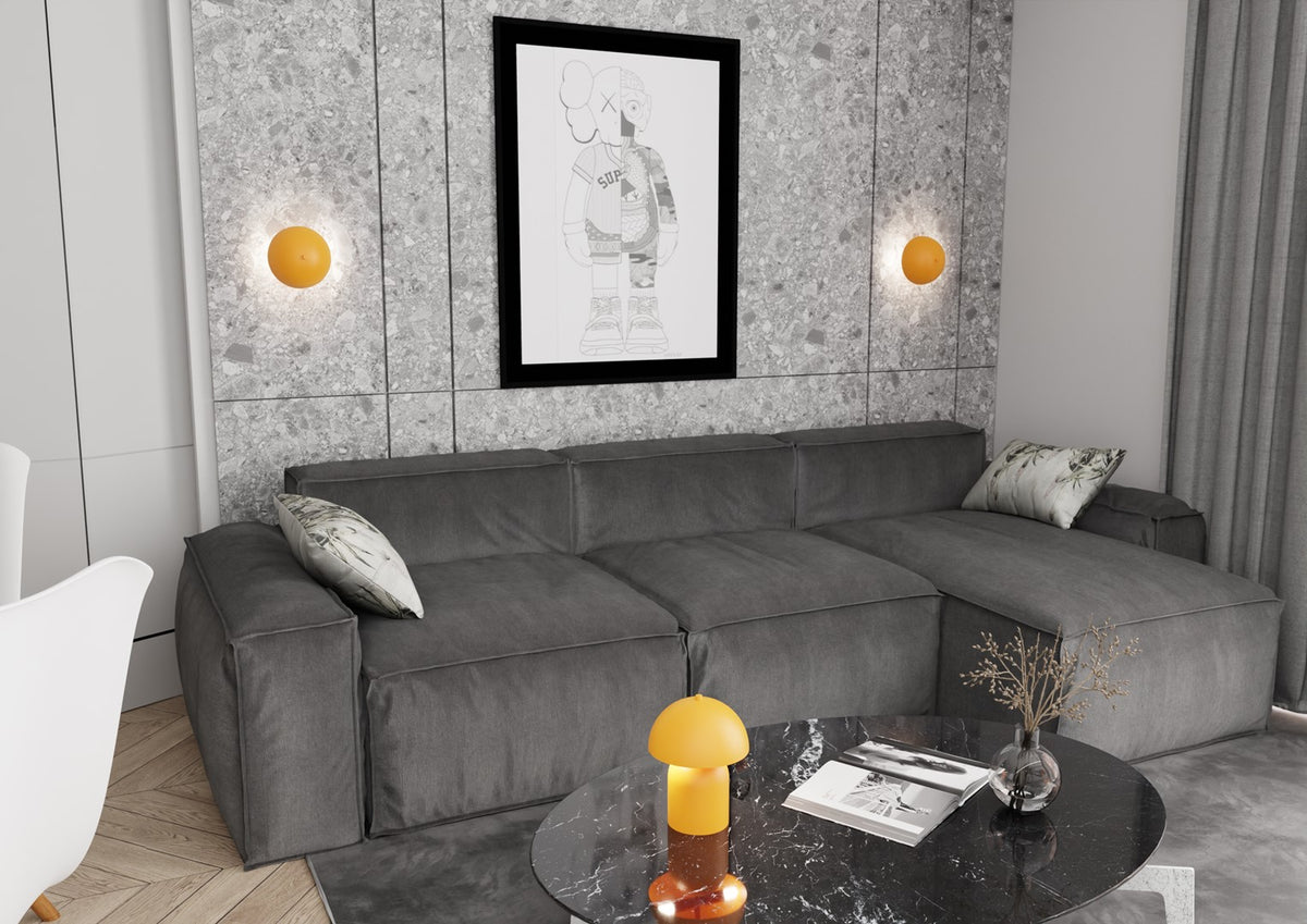 Mush table lamp orange