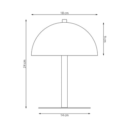 Mogu table lamp orange