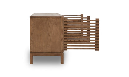 Tanner Four-Door Media Console in Ash Wood in Roux