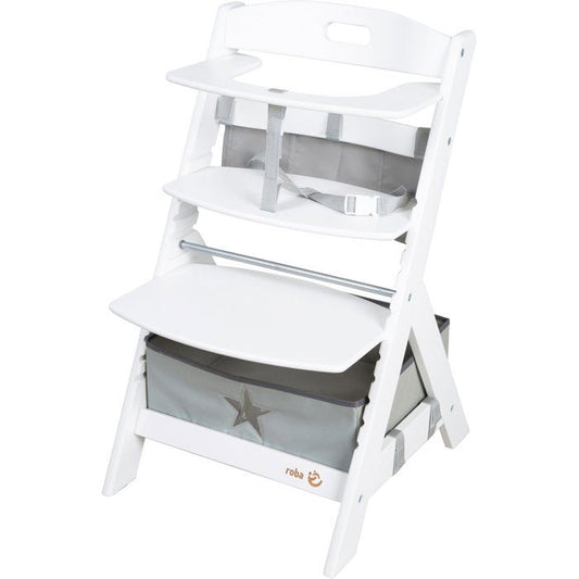 Convertible Kids' Chair - ROBA - LIV UP - From 6 Months up to 70kg - Includes Organizer Set - White