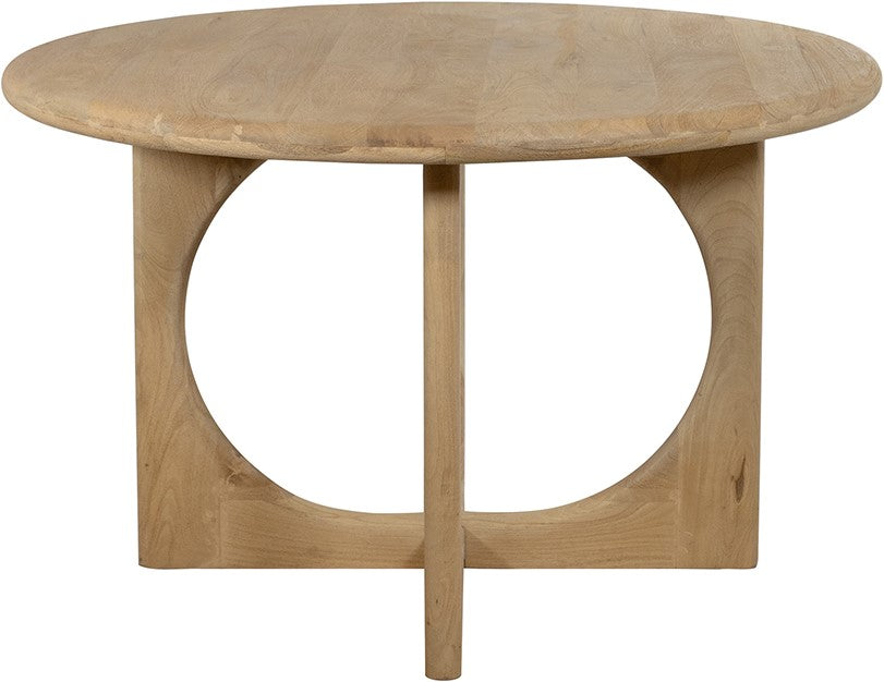 Dining Table Ø130, Acacia Wood Groovy Natural